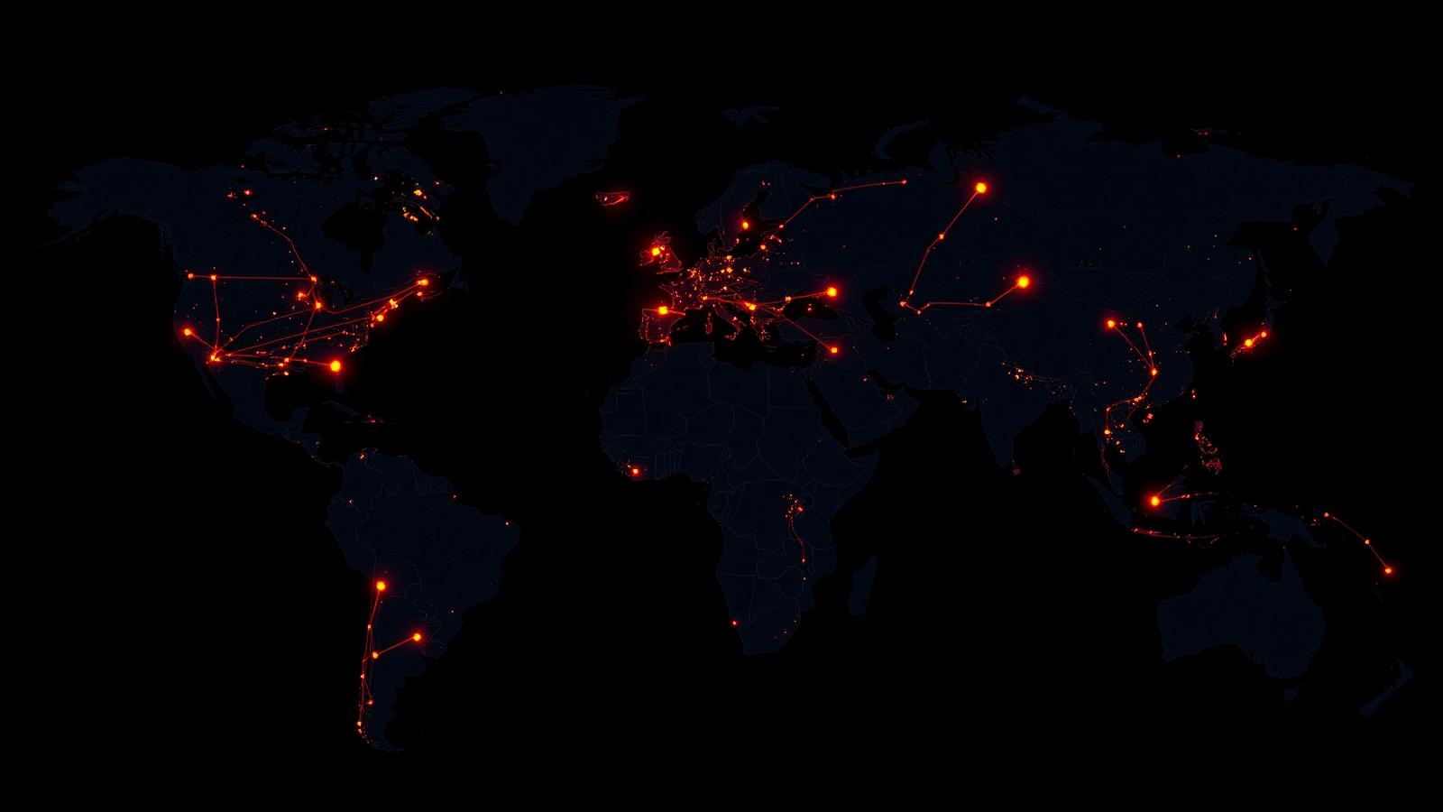 Mapa de rutas globales